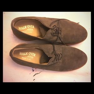 Walk Over Grey Suede Oxfords